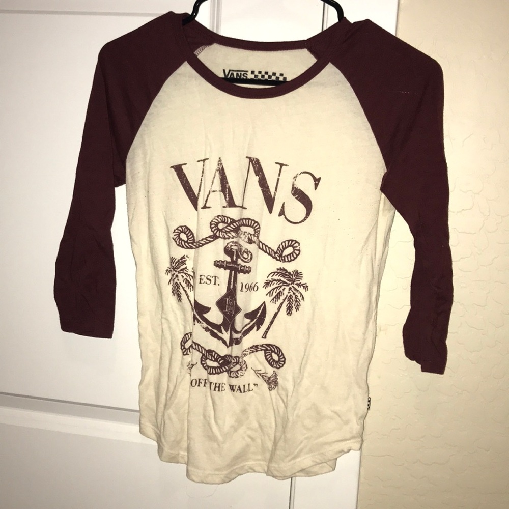 Vans off the wall baseball tee